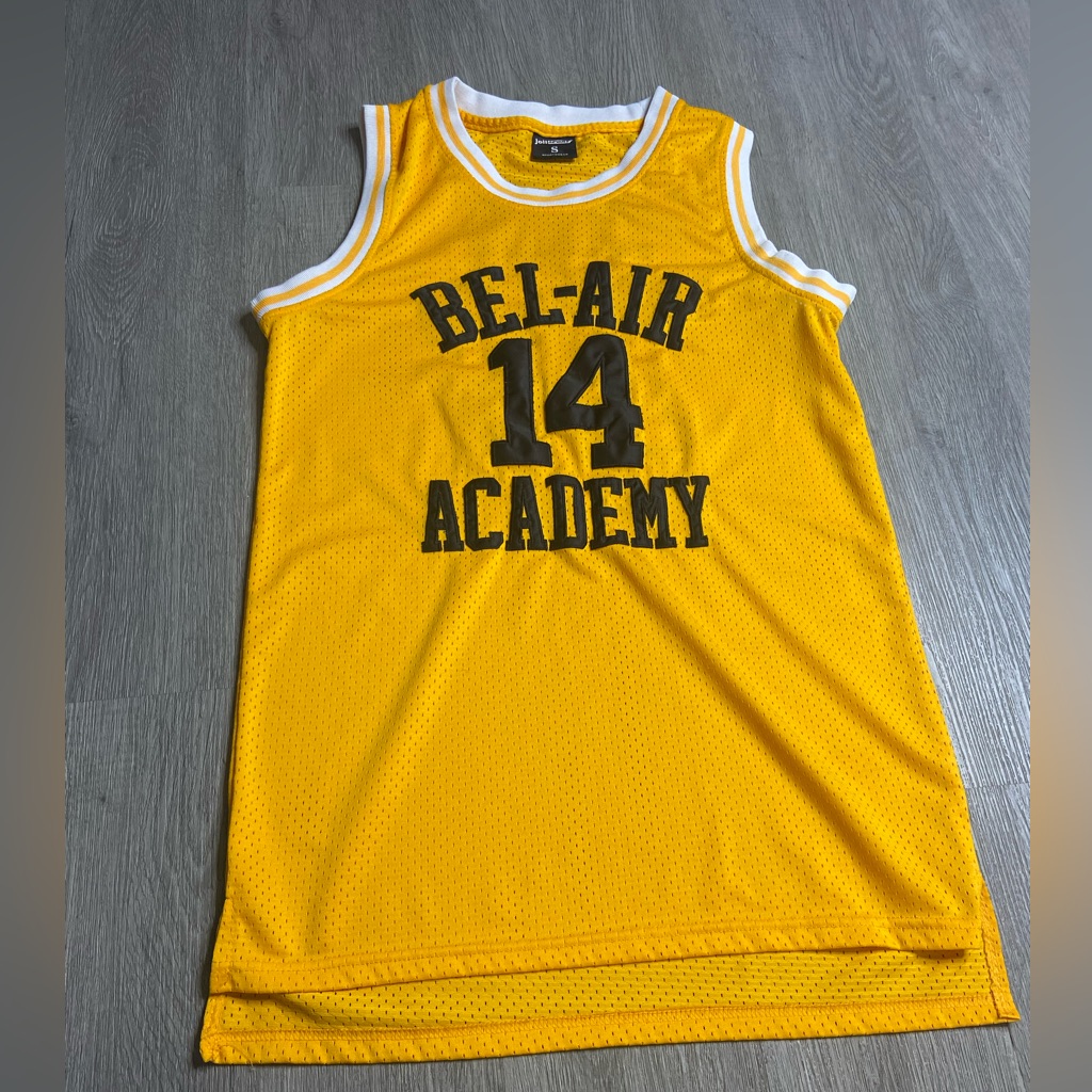 Bel Air Academy Jersey Mens Size Small Yellow Preowned